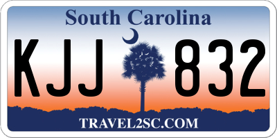 SC license plate KJJ832