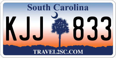 SC license plate KJJ833