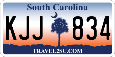 SC license plate KJJ834