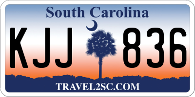 SC license plate KJJ836