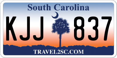 SC license plate KJJ837