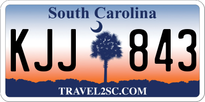 SC license plate KJJ843