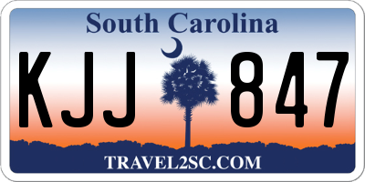 SC license plate KJJ847