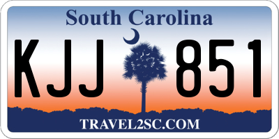 SC license plate KJJ851