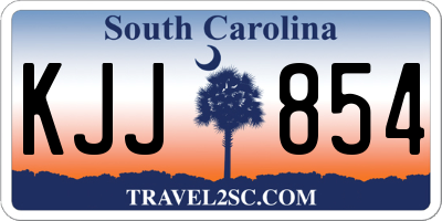 SC license plate KJJ854
