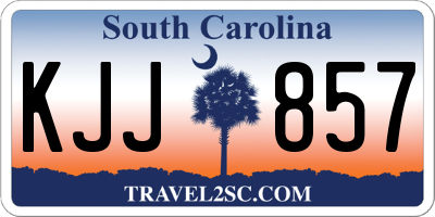 SC license plate KJJ857