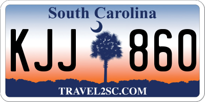 SC license plate KJJ860
