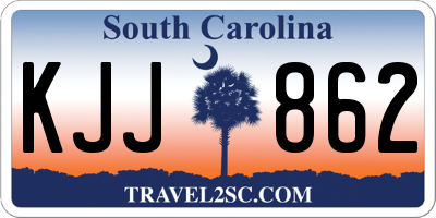 SC license plate KJJ862