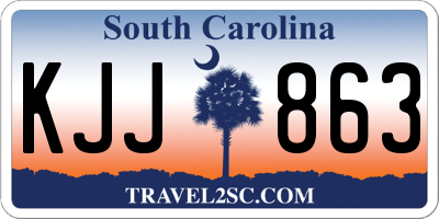SC license plate KJJ863