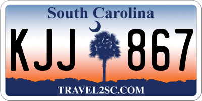 SC license plate KJJ867