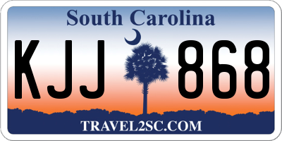 SC license plate KJJ868