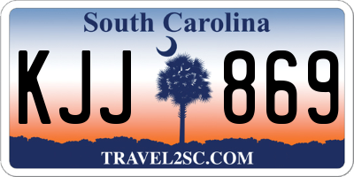 SC license plate KJJ869