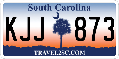 SC license plate KJJ873