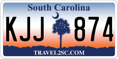 SC license plate KJJ874