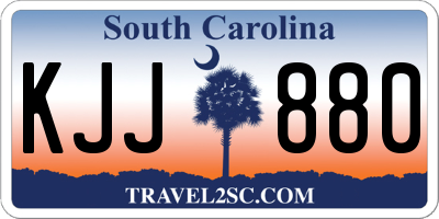 SC license plate KJJ880