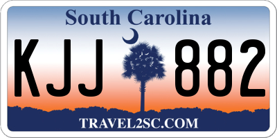 SC license plate KJJ882