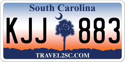 SC license plate KJJ883