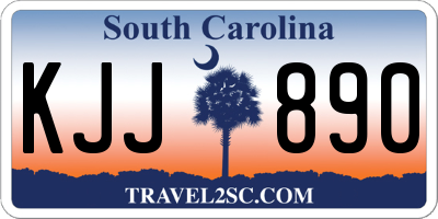 SC license plate KJJ890