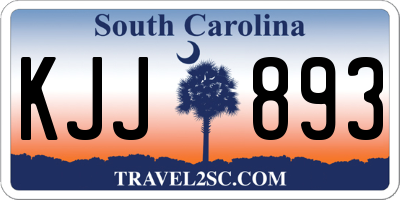 SC license plate KJJ893
