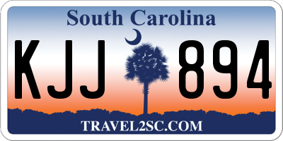 SC license plate KJJ894
