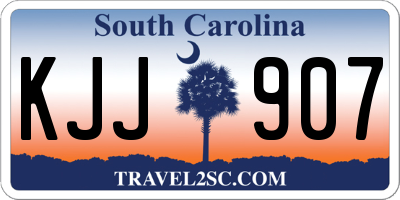 SC license plate KJJ907