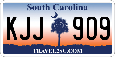 SC license plate KJJ909