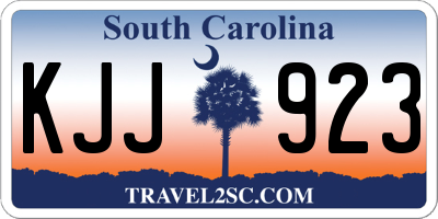 SC license plate KJJ923