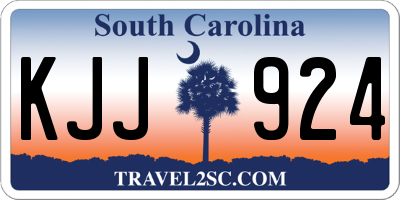 SC license plate KJJ924
