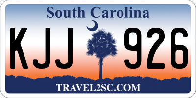 SC license plate KJJ926