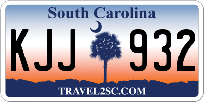 SC license plate KJJ932