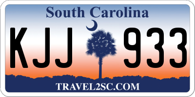 SC license plate KJJ933