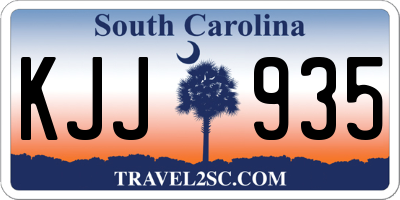SC license plate KJJ935