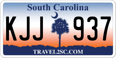 SC license plate KJJ937