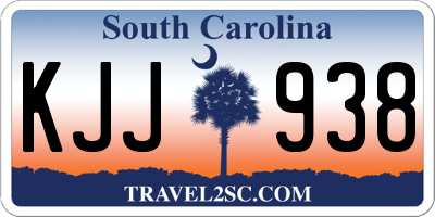 SC license plate KJJ938