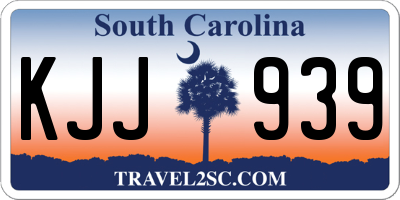 SC license plate KJJ939