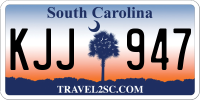 SC license plate KJJ947