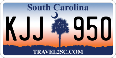 SC license plate KJJ950