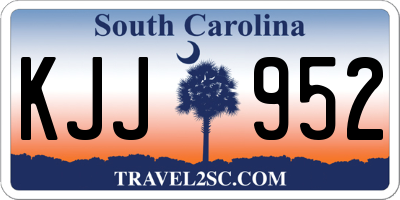 SC license plate KJJ952