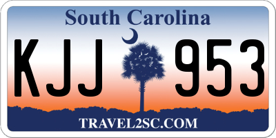 SC license plate KJJ953