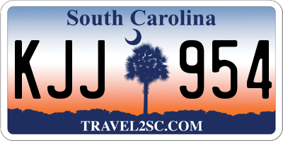 SC license plate KJJ954