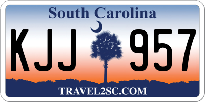 SC license plate KJJ957