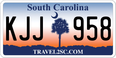 SC license plate KJJ958