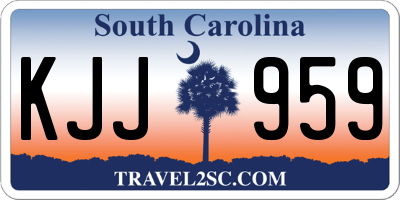 SC license plate KJJ959