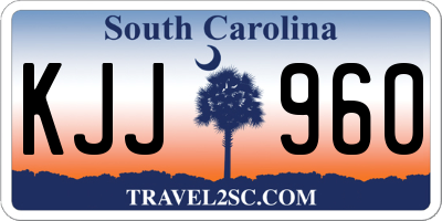 SC license plate KJJ960