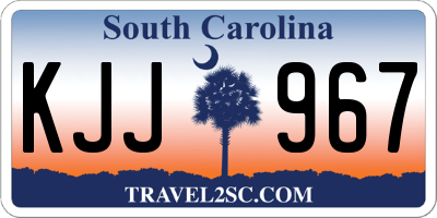 SC license plate KJJ967