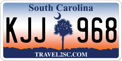 SC license plate KJJ968