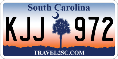 SC license plate KJJ972