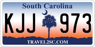 SC license plate KJJ973
