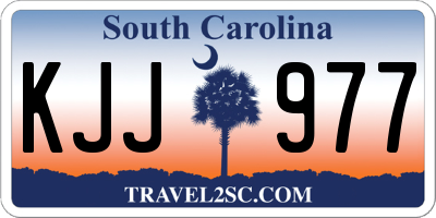 SC license plate KJJ977