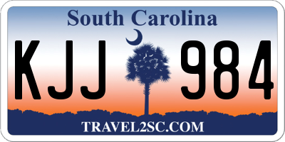 SC license plate KJJ984